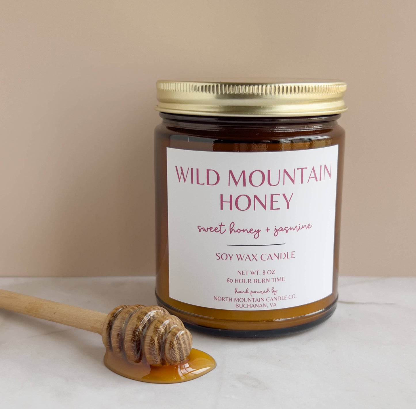 Wild Mountain Honey | Honey Spring Soy Candle | 8 oz