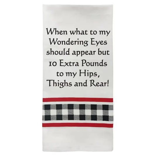 "When what to my wandering eyes..." Towel