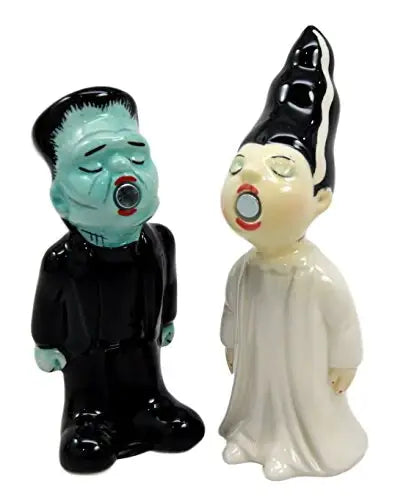 Frankenstein & Bride Ceramic Salt & Peper Shaker Set