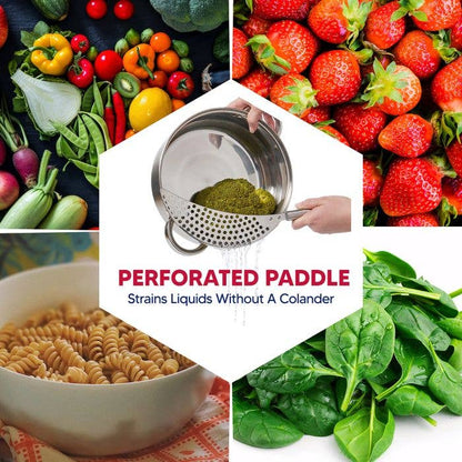 HIC Kitchen Half Moon Pot Strainer