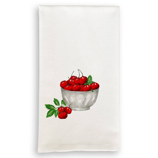 Cherry Bowl: Dishtowel / -