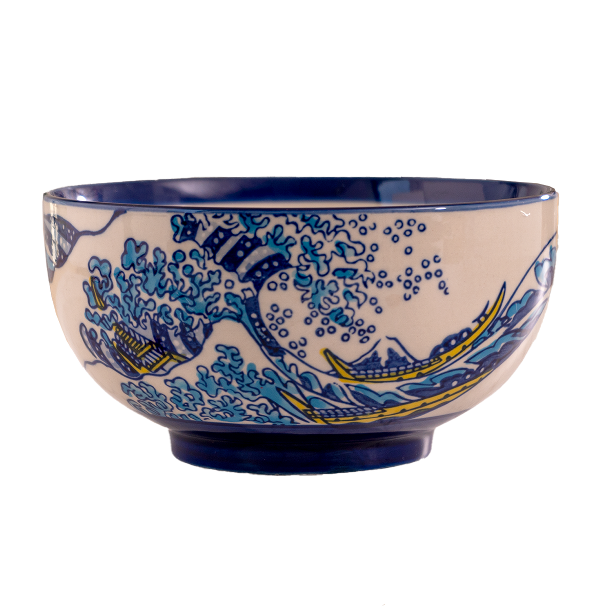 Great Wave Porcelain Medium Bowl – 6.5 in. Round, 22 oz