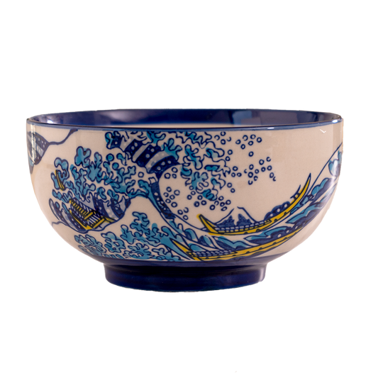 Great Wave Porcelain Medium Bowl – 6.5 in. Round, 22 oz