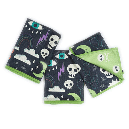 Mighty Mini Towel (Set of 3) Reversible - HJ Eye Spy: Black