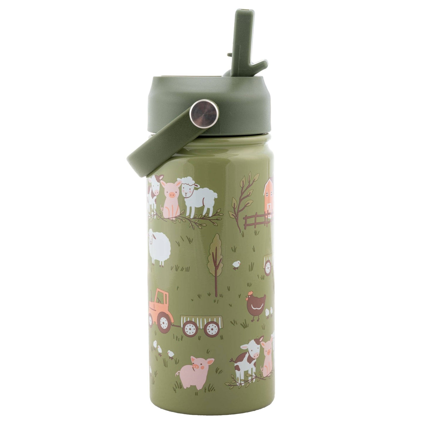 Insulated Stainless Steel Water Bottle with Handle: Bee