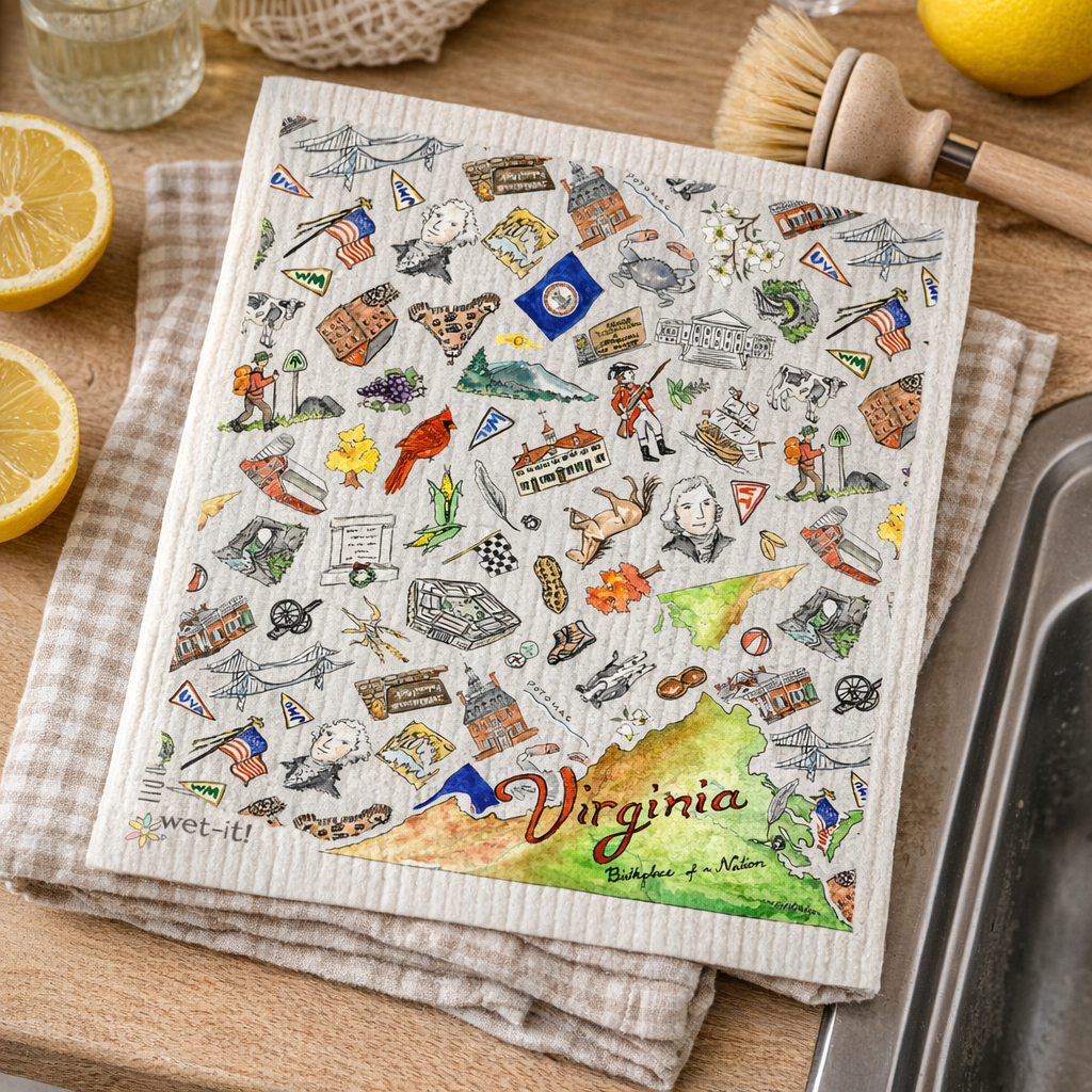 Virginia Wet-it Swedish Dish Cloth x Pippa