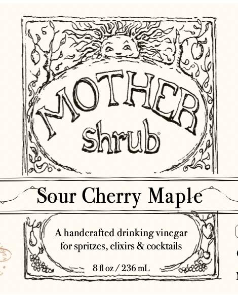 MOTHER shrub Sour Cherry Maple Drinking Vinegar Mixer
