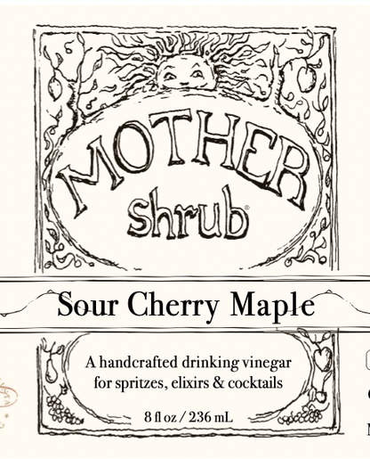 MOTHER shrub Sour Cherry Maple Drinking Vinegar Mixer