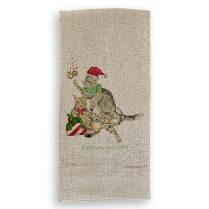 Jingle Bells Cats: Dishtowel / Remove Words / -