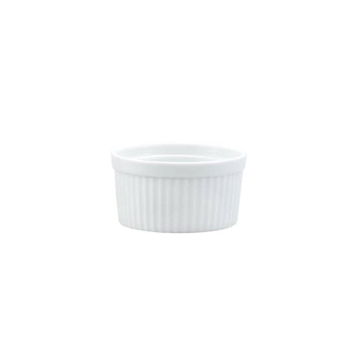 Porcelain Souffle Ramekin – 6oz Oven Safe Dish