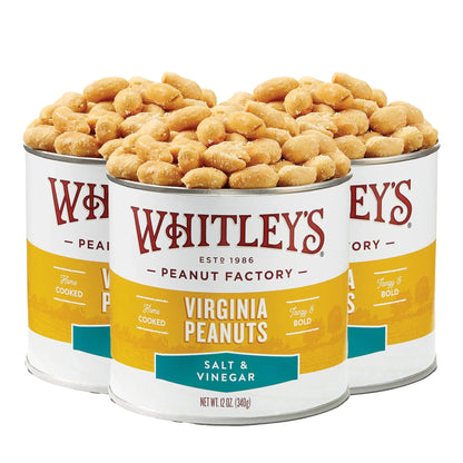 Salt & Vinegar Virginia Peanuts 12 oz. Tins