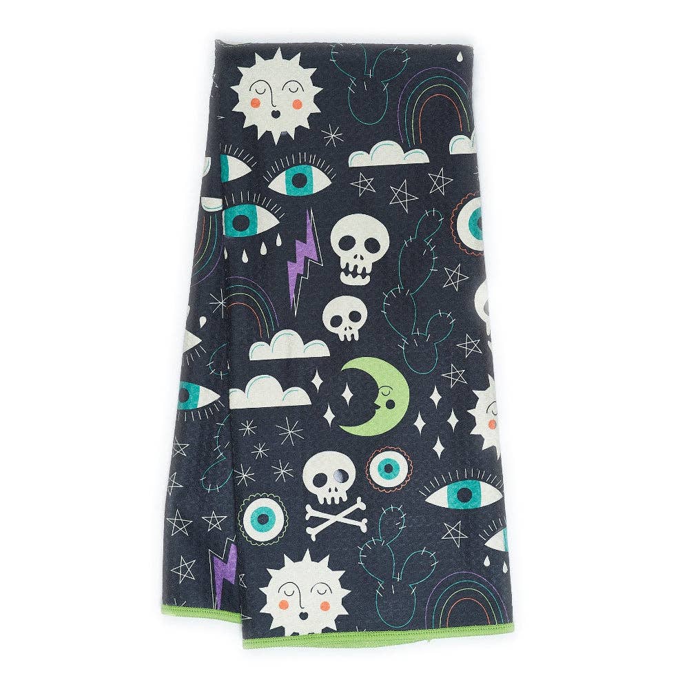 Anywhere Towel Reversible - Heather Jacobs Eye Spy: Black