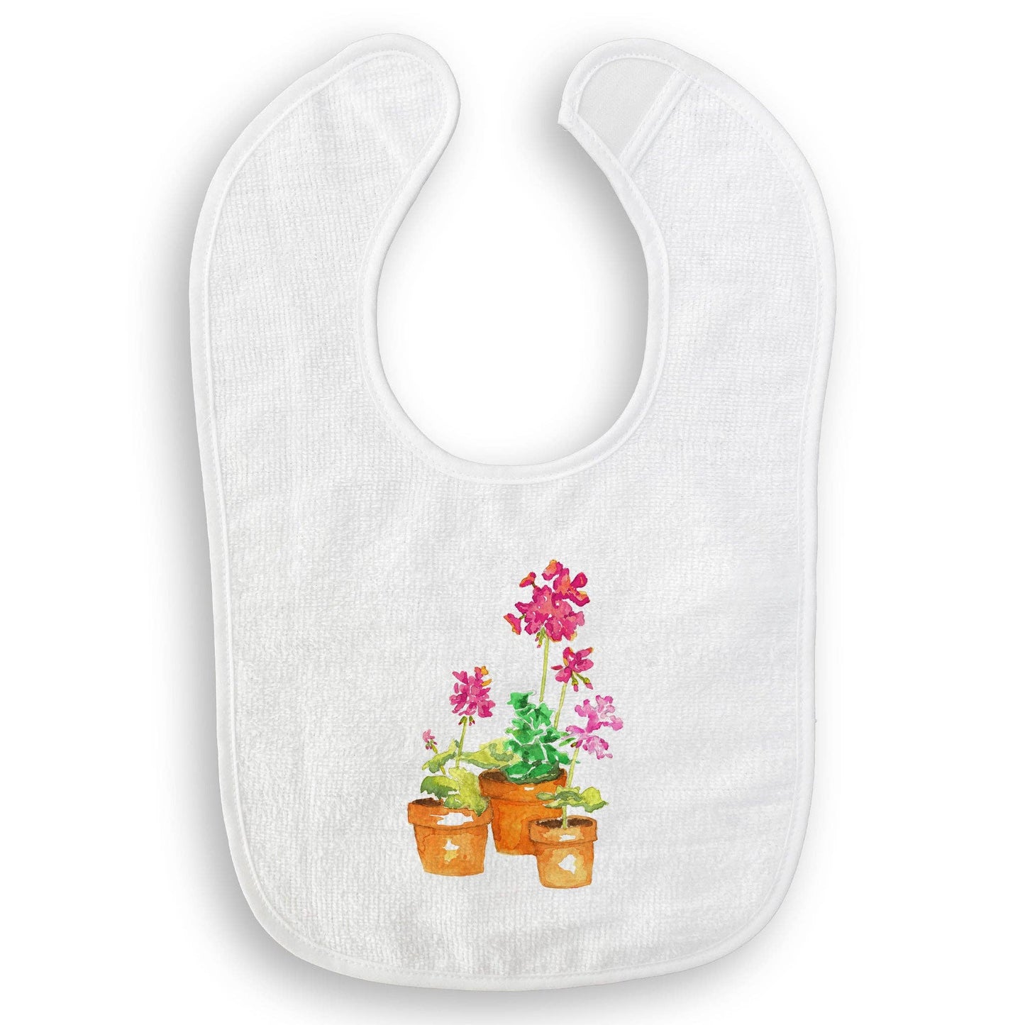 Pink Geranium: Dishtowel / -