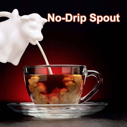 HIC Kitchen Mini Cow Creamer With Handle, 2oz