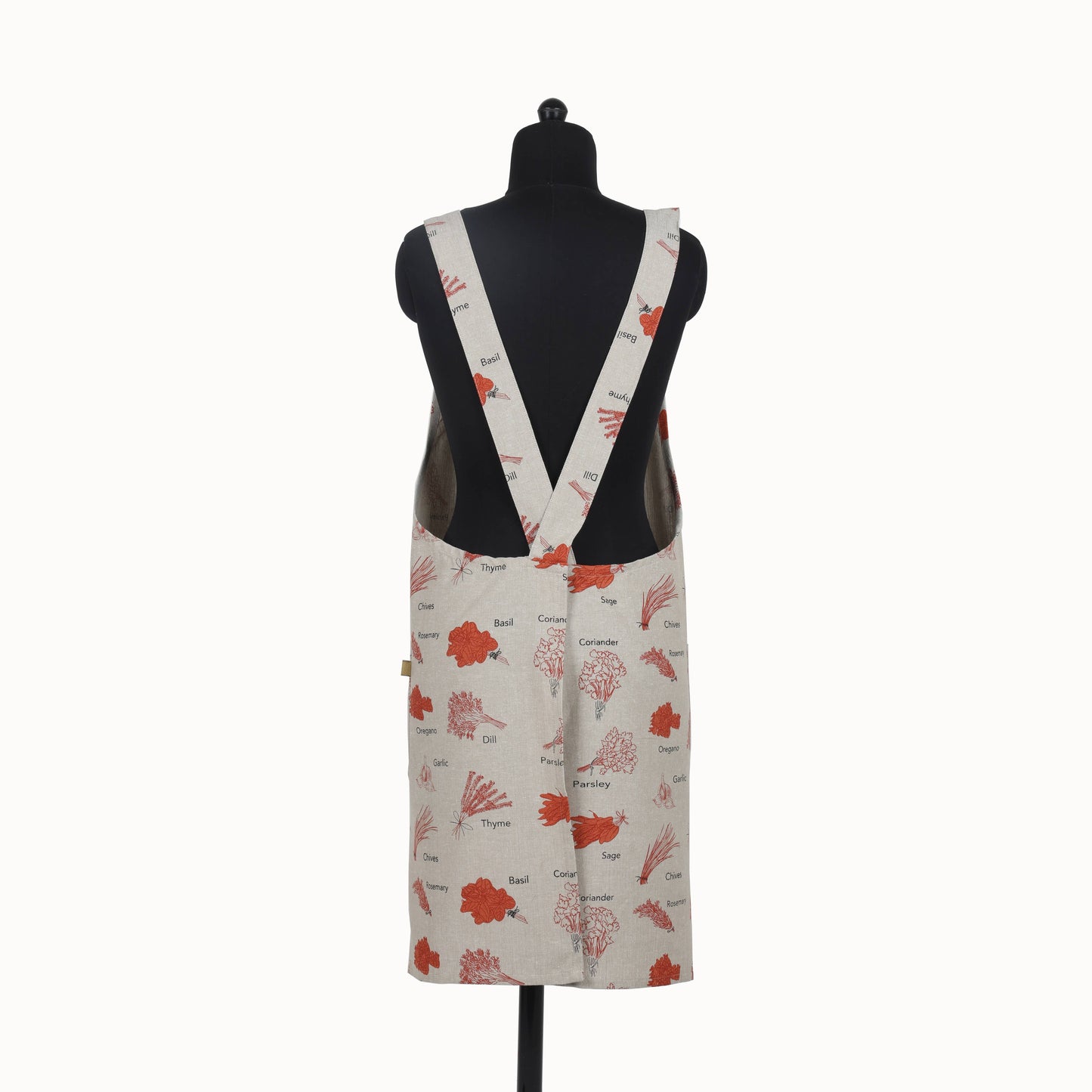 Apron Long Pinafore Herbs Cinnamon