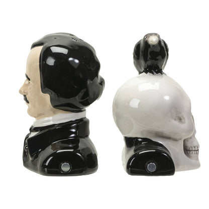 Edgar Allen Poe Ceramic Salt & Pepper Shaker Set
