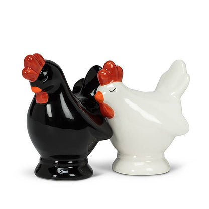 Black and White Chicken Salt & Pepper-3"H-827