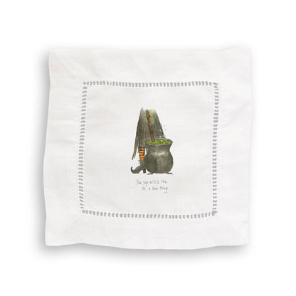 Witch Stirring Pot: Dishtowel / Remove Words / -