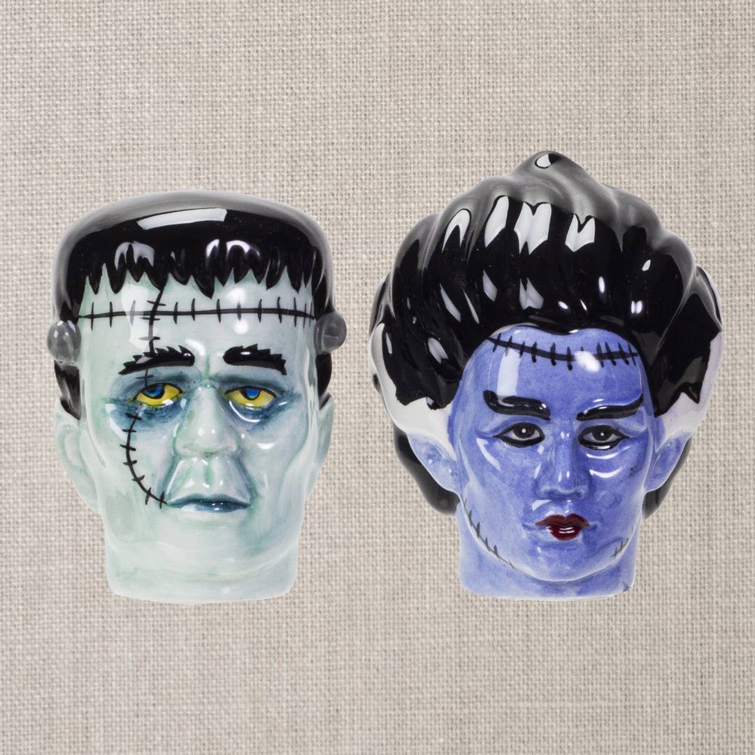 Mr. & Mrs. Frankenstein Salt and Pepper Shakers Set
