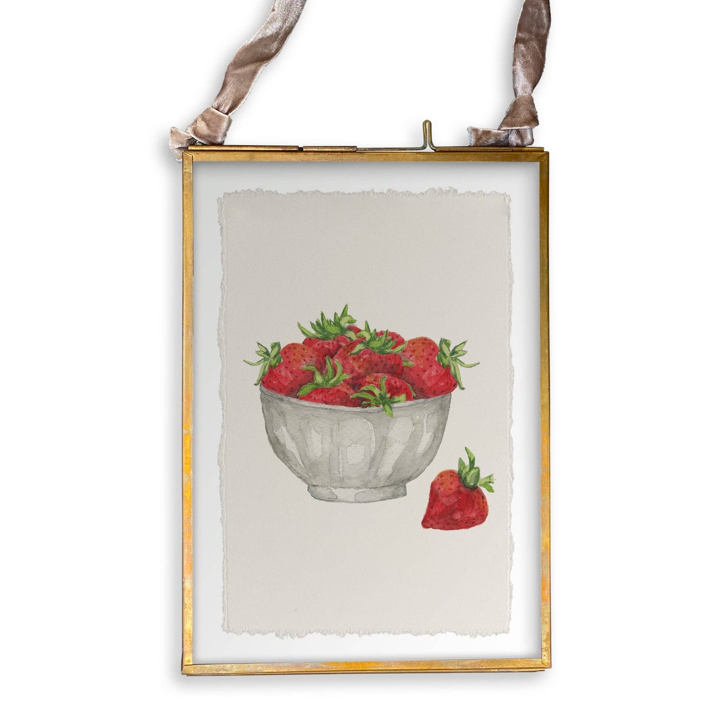 Strawberry Bowl: Dishtowel / -