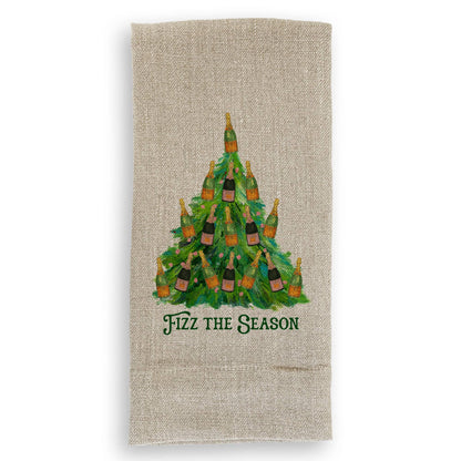 Fizz the Season Christmas Tree: Dishtowel / Keep Words / -