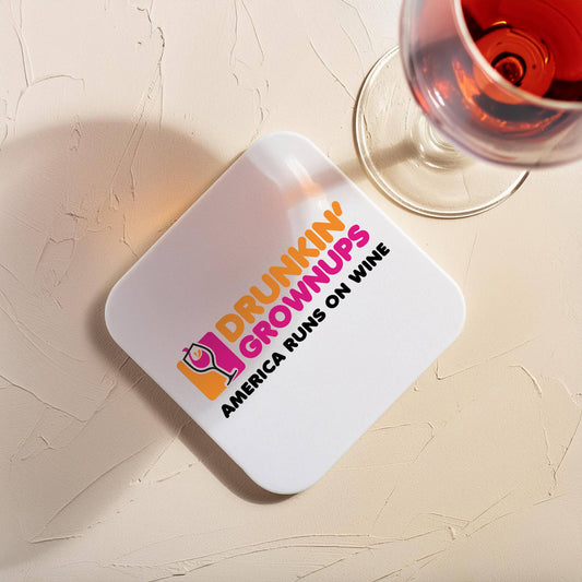 Funny Wine Coaster - Drunkin' Grownups