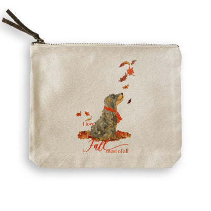I Love Fall Dog: Dishtowel / Remove Words / -