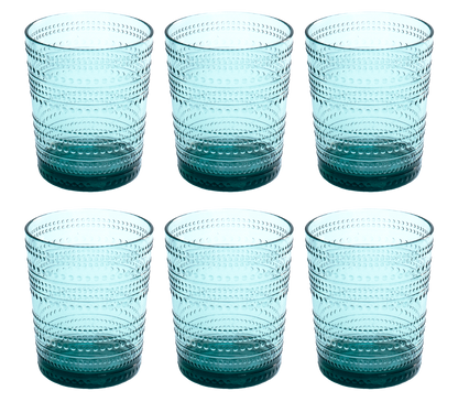 Beaded DOF Shatterproof Premium Plastic Drinkware Collection: Clear