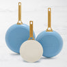 Cookware Co. Reserve Blue Fry Pan Set