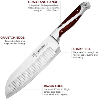 SALE! Hammer Stahl 7.5" Santoku Knife